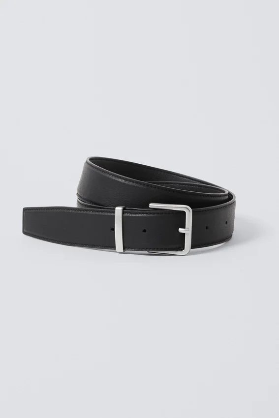 Classic Faux Leather Belt – Black Classic Faux Leather Belt – Black
