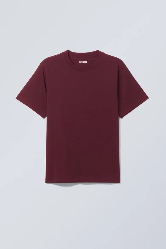 Classic Fit T-Shirt – Dark Red Classic Fit T-Shirt – Dark Red