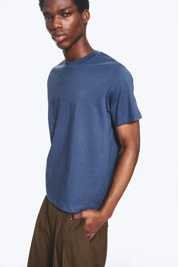 Classic Fit T-Shirt – Dusty Blue Classic Fit T-Shirt – Dusty Blue