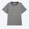 Classic Fit T-Shirt – Striped Grey Classic Fit T-Shirt – Striped Grey