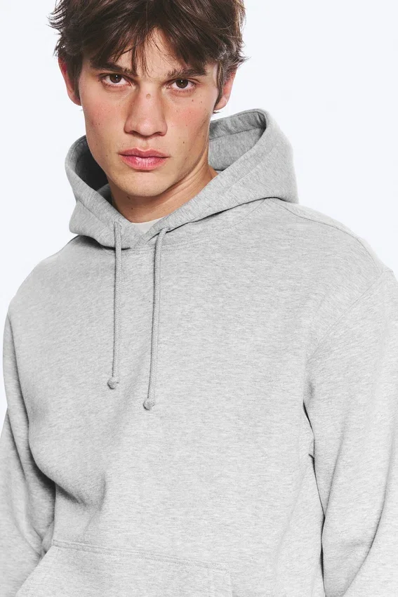 Classic Hoodie – Light Dusty Grey Melange Classic Hoodie – Light Dusty Grey Melange