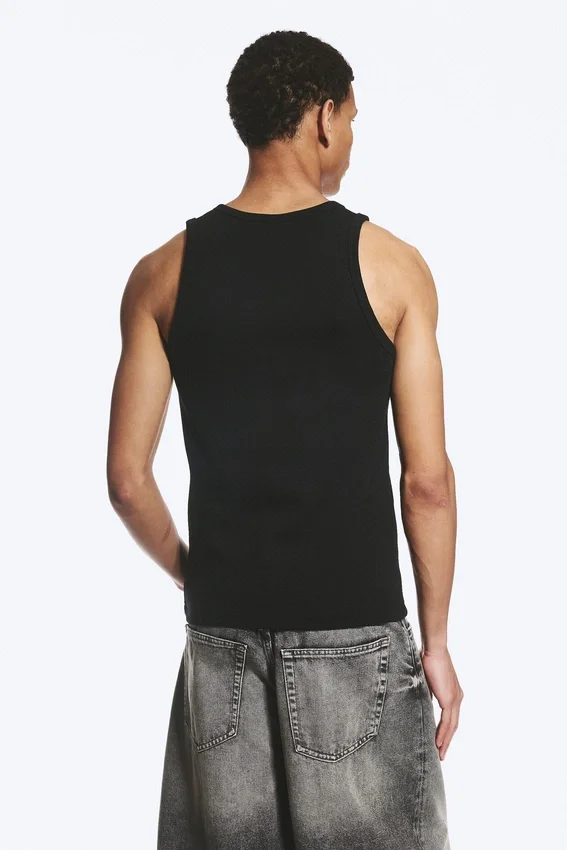 Classic Ribbed Tank Top – Black Classic Ribbed Tank Top – Black