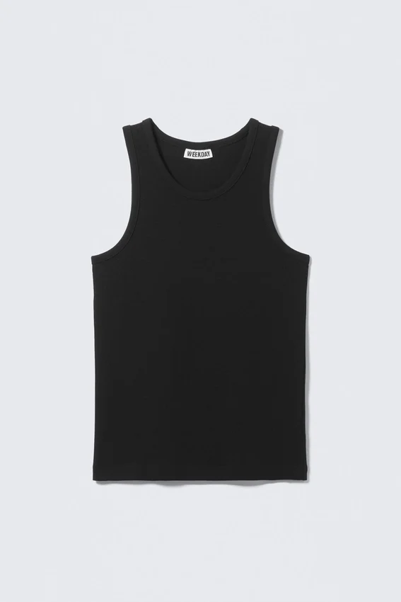 Classic Ribbed Tank Top – Black Classic Ribbed Tank Top – Black