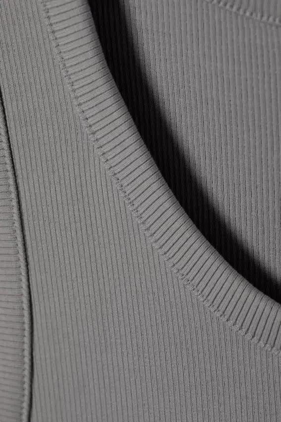 Classic Ribbed Tank Top – Light Grey Classic Ribbed Tank Top – Light Grey