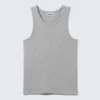 Classic Ribbed Tank Top – Light Grey Melange Classic Ribbed Tank Top – Light Grey Melange