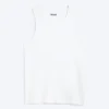 Classic Ribbed Tank Top – White Classic Ribbed Tank Top – White