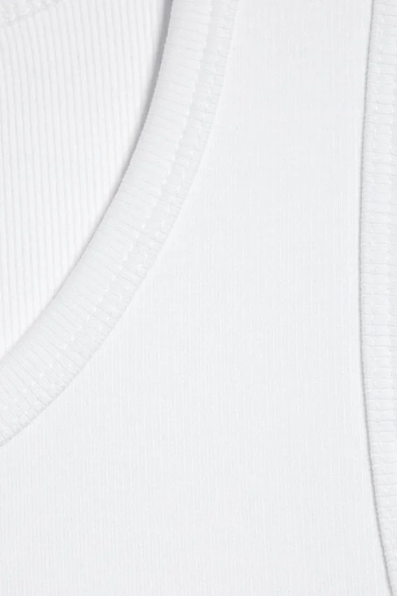 Classic Ribbed Tank Top – White Classic Ribbed Tank Top – White