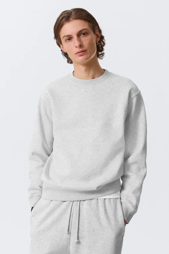 Classic Sweatshirt – Grey Melange Classic Sweatshirt – Grey Melange