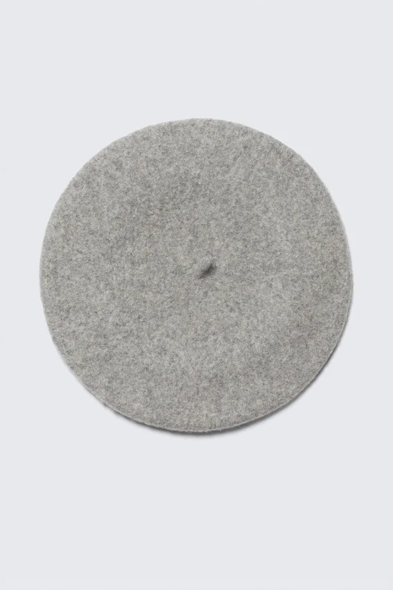 Classic Wool Beret – Grey Melange Classic Wool Beret – Grey Melange