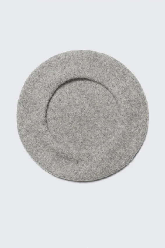 Classic Wool Beret – Grey Melange Classic Wool Beret – Grey Melange