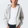 Classic Zip Hoodie – Grey Melange Classic Zip Hoodie – Grey Melange
