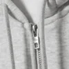 Classic Zip Hoodie – Grey Melange Classic Zip Hoodie – Grey Melange
