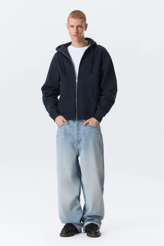Classic Zip Hoodie – Navy Blue Classic Zip Hoodie – Navy Blue