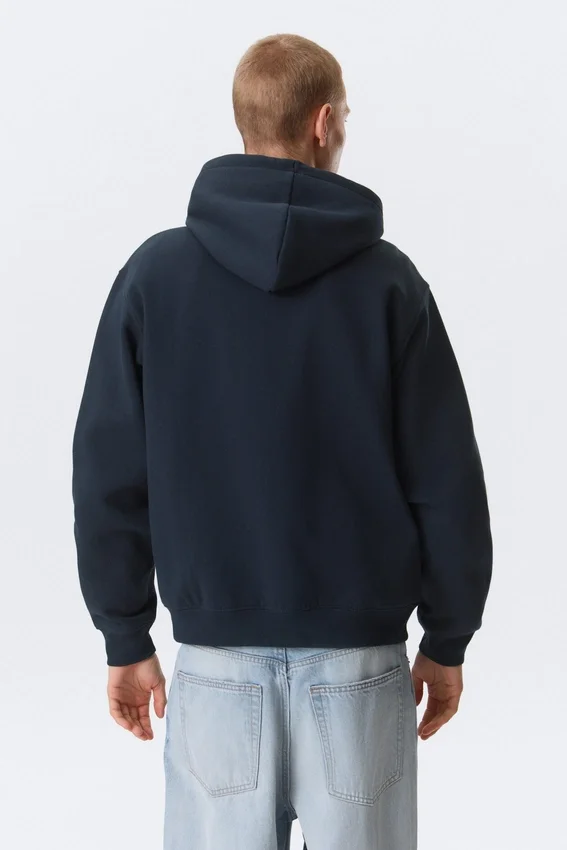 Classic Zip Hoodie – Navy Blue Classic Zip Hoodie – Navy Blue