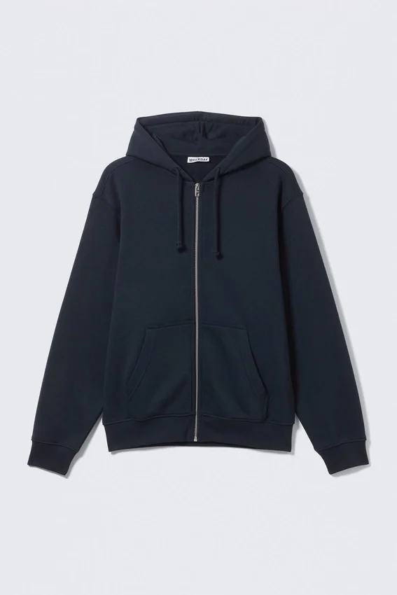 Classic Zip Hoodie – Navy Blue Classic Zip Hoodie – Navy Blue