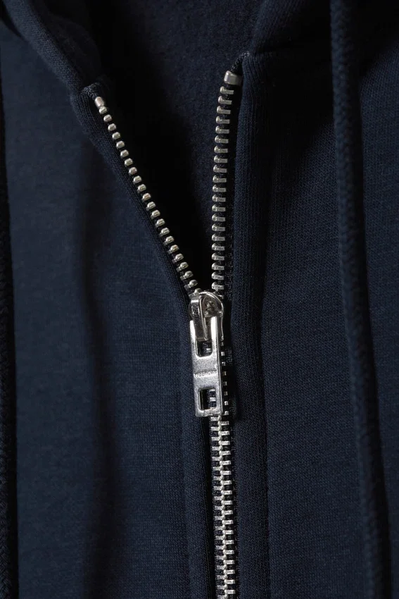 Classic Zip Hoodie – Navy Blue Classic Zip Hoodie – Navy Blue