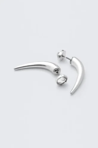 Claw Earrings – Silver
