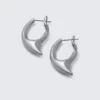 Claw Hoop Earrings – Silver Claw Hoop Earrings – Silver