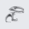 Claw Hoop Earrings – Silver Claw Hoop Earrings – Silver