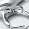 Claw Hoop Earrings – Silver Claw Hoop Earrings – Silver
