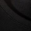 Close Fitted Rib T-Shirt – Black Close Fitted Rib T-Shirt – Black