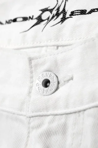 Cm X Lb Dunno White Unisex Carpenter Jorts – White | Cheap Monday Gb