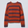 Connor Wool Blend Sweater – Blue & Red Stripes Connor Wool Blend Sweater – Blue & Red Stripes