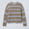Connor Wool Blend Sweater – Mole & Blue Fade Stripes Connor Wool Blend Sweater – Mole & Blue Fade Stripes