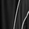Contrast Piped Wide-Leg Track Trousers – Black Contrast Piped Wide-Leg Track Trousers – Black
