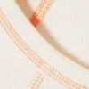 Contrast Stitch Fitted T-Shirt – Off-White – Orange Stitching Contrast Stitch Fitted T-Shirt – Off-White – Orange Stitching