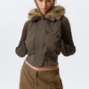 Convertible Hood Bomber Vest – Dark Grey Convertible Hood Bomber Vest – Dark Grey