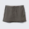 Convertible Nylon Cargo Skirt – Dark Grey Convertible Nylon Cargo Skirt – Dark Grey