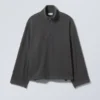 Cora Oversized Fleece Sweatshirt – Dark Grey Cora Oversized Fleece Sweatshirt – Dark Grey
