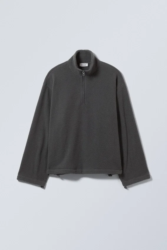 Cora Oversized Fleece Sweatshirt – Dark Grey Cora Oversized Fleece Sweatshirt – Dark Grey