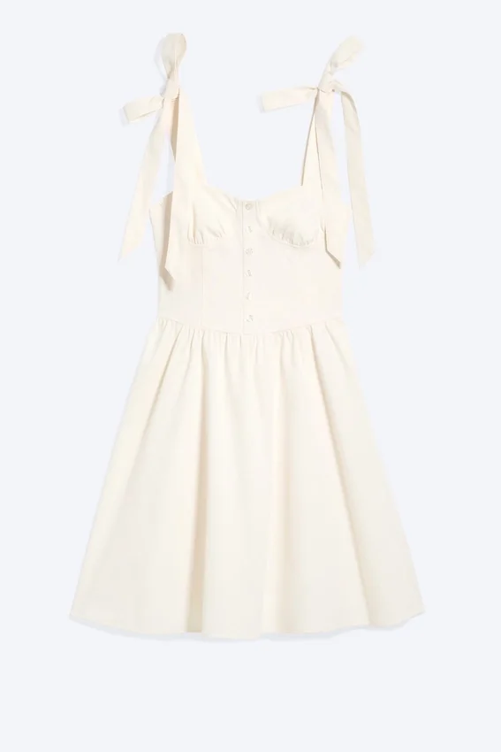 Corset Dress – Dusty White Corset Dress – Dusty White