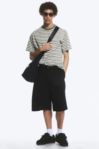 Cotton Chino Shorts – Black
