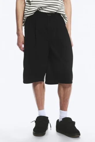 Cotton Chino Shorts – Black
