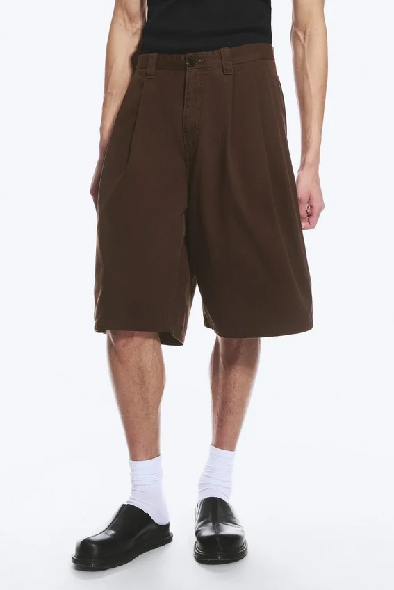 Cotton Chino Shorts – Dark Brown Cotton Chino Shorts – Dark Brown
