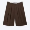 Cotton Chino Shorts – Dark Brown Cotton Chino Shorts – Dark Brown