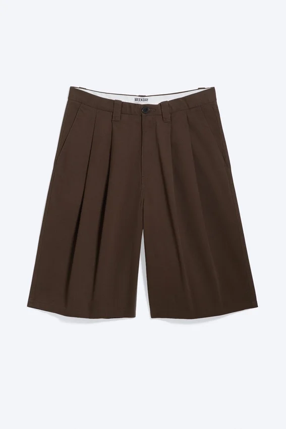 Cotton Chino Shorts – Dark Brown Cotton Chino Shorts – Dark Brown