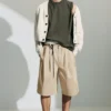 Cotton Chino Shorts – Light Dusty Beige Cotton Chino Shorts – Light Dusty Beige