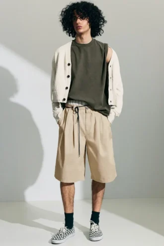 Cotton Chino Shorts – Light Dusty Beige