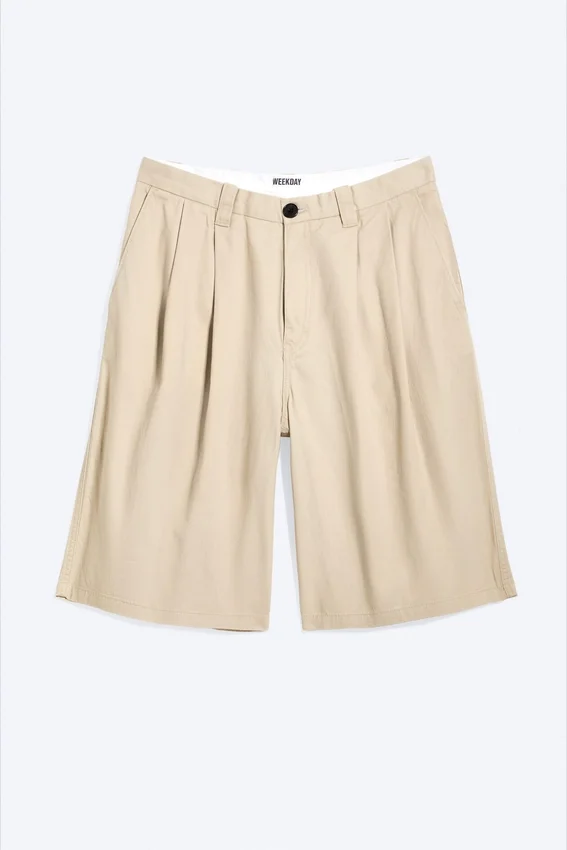 Cotton Chino Shorts – Light Dusty Beige Cotton Chino Shorts – Light Dusty Beige