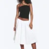 Cotton Circle Skirt – Dusty White Cotton Circle Skirt – Dusty White