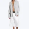 Cotton Lounge Shirt – Dusty Light Grey Cotton Lounge Shirt – Dusty Light Grey