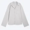 Cotton Lounge Shirt – Dusty Light Grey Cotton Lounge Shirt – Dusty Light Grey