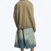 Cotton Lounge Shirt – Medium Dusty Khaki Green