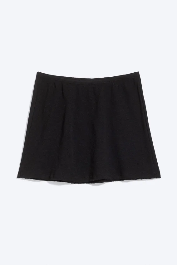 Cotton Mini Skirt – Black Cotton Mini Skirt – Black