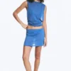 Cotton Mini Skirt – Blue Cotton Mini Skirt – Blue