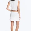 Cotton Mini Skirt – White Cotton Mini Skirt – White